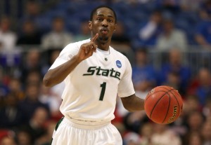 In just his second year at Michigan State, point guard Kalin Lucas has the Spartans one win away from a title.