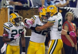 Four games in, Clay Matthews III looks like the real deal.  (AP Photo/Tom Olmscheid)